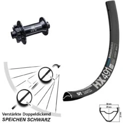 Dt-swiss 27,5 Zoll Vorderrad KX-Boost 15x110 Mm DT Swiss HX 491 Für Steckachse