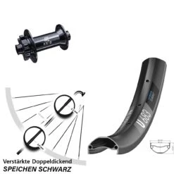 Dt-swiss Verstärktes 27,5 Zoll Vorderrad DT Swiss U 683 Disc Mit KX-Boost 6-loch Nabe