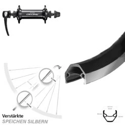 28 Zoll Vorderrad Ryde ZAC 2000 Shimano Deore HB-T610