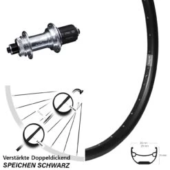 Ryde Andra 29 Disc-Hinterrad 27,5 Zoll KX GS Silbern 5x135 Centerlock