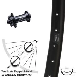 Ryde Rival 35 Disc Vorderrad 29+ Zoll Nabe KX-Boost Steckachse Heavy Duty