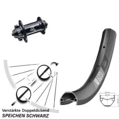 Dt-swiss 29 Zoll Vorderrad DT Swiss U 623 Disc Mit KX-M Nabe 5x100 Mm 6-loch