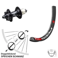 Dt-swiss KX-M Hinterrad DT Swiss 533 D 26 Zoll 6-Loch Schnellspanner