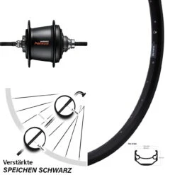 20 Zoll Ryde Hinterrad Andra 40 Shimano 7 Gang Nabenschaltung Für Rollenbremse
