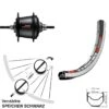 Dt-swiss DT Swiss TK 540 Hinterrad 28 Zoll Shimano Nexus 7 Gang Nabenschaltung