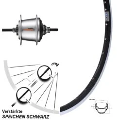 Ryde Zac 421 28 Zoll Shimano Nexus 7 Gang Freilauf Hinterrad