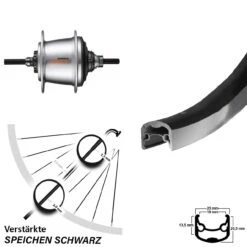 Ryde Andra 30 28 Zoll Hinterrad Shimano Nexus 7 Gang Freilauf