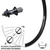 27,5 Zoll Hinterrad KX-GS 5x135 Centerlock Ryde Andra 29 Für Schnellspanner