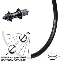 27,5 Zoll Hinterrad KX-GS 5x135 Centerlock Ryde Andra 29 Für Schnellspanner
