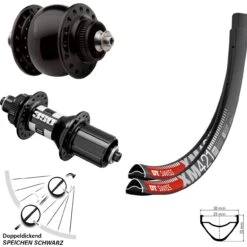 Dt-swiss Laufradsatz MTB 27,5 Zoll XM 421 DT Swiss 350 11-fach Dynamo SON 28