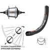 Dt-swiss 28 Zoll Shimano SG-C3001 7-Gang DT Swiss TK 540 Disc Hinterrad