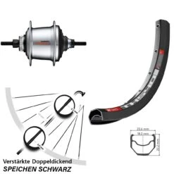 Dt-swiss 28 Zoll Shimano SG-C3001 7-Gang DT Swiss TK 540 Disc Hinterrad