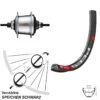 Dt-swiss 29 Zoll Hinterrad DT Swiss E533 Shimano SGC3001 7-Gang Disc