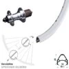 Rodi Airline1 Hinterrad 28 Zoll Mit KX-T 130 Mm Silbern Eloxiert Nabe