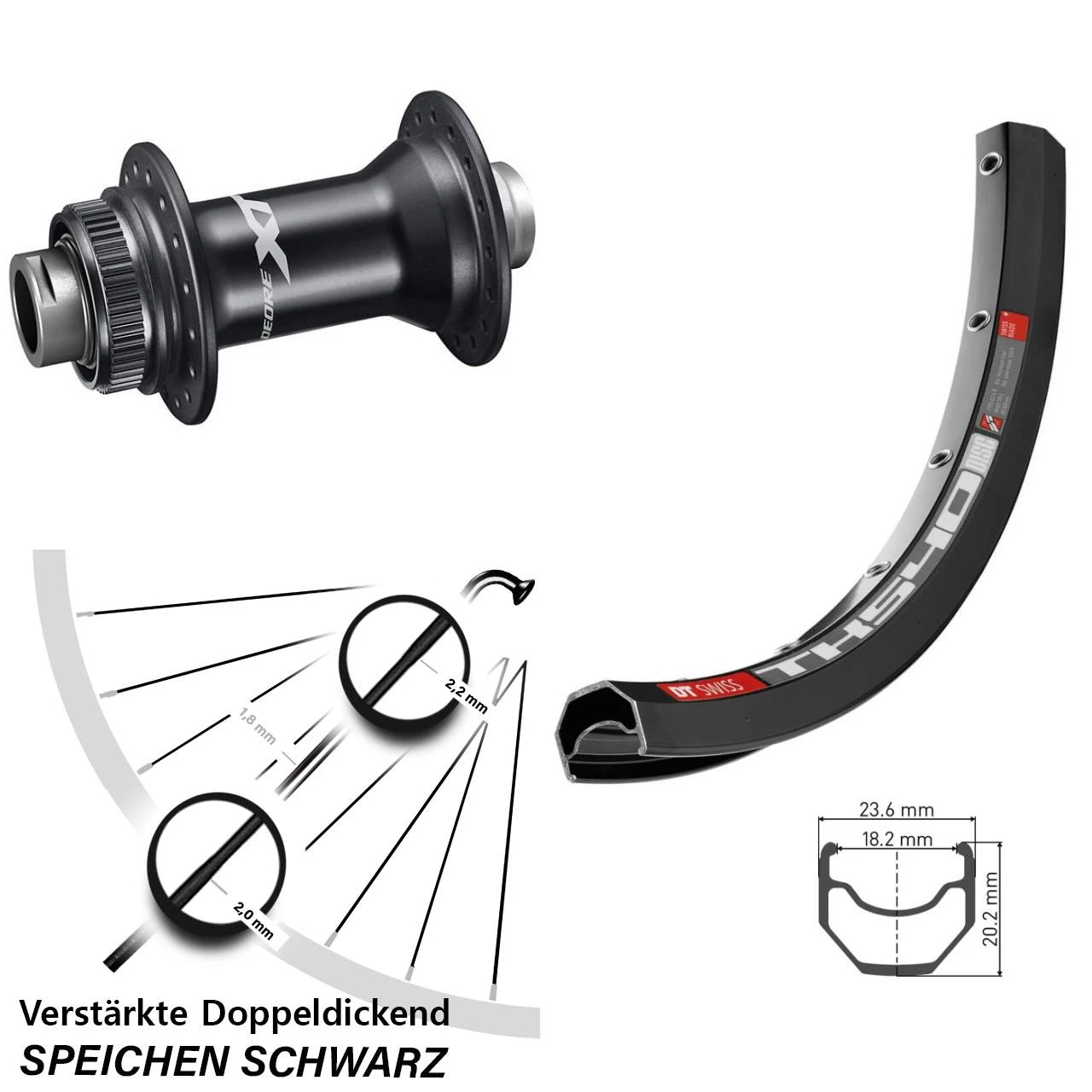Dt-swiss Shimano XT HB-M8110 DT Swiss TK 540 Vorderrad 28 Zoll Für Steckachse 1 Dt-swiss Shimano XT HB-M8110 DT Swiss TK 540 Vorderrad 28 Zoll Für Steckachse