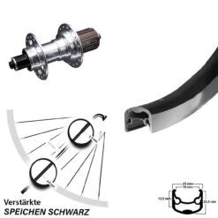 Hinterrad 28 Zoll Ryde Andra 30 Verstärkt Bikepacking KX-T 135 Mm