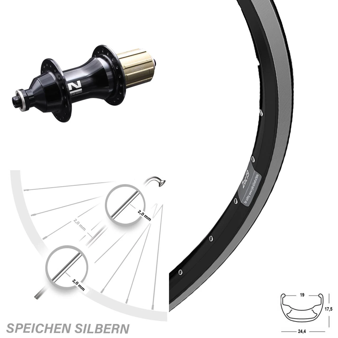 28 Zoll Ryde ZAC 19 Felgenbremse Hinterrad Novatec F162SB Schwarz 1 28 Zoll Ryde ZAC 19 Felgenbremse Hinterrad Novatec F162SB Schwarz