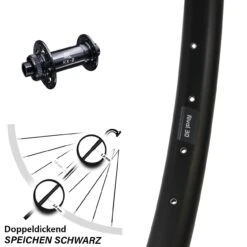 29 Zoll Vorderrad KX-Boost 15x110 Mm Ryde Rival 30 Disc Centerlock