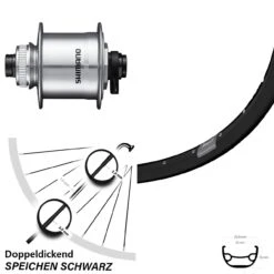 Shimano DH-UR708 Ryde Rival 21 Vorderrad 27,5 Zoll 15x100