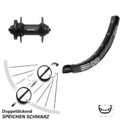 26 Zoll Laufrad Formula DC-21 Exal BE 21 6-Loch