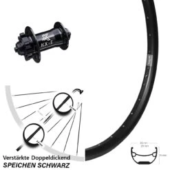 Breites 26 Zoll Vorderrad Ryde Andra 29 Mit KX-E Nabe 5x100 Mm 6-loch
