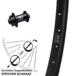 27,5 Zoll Vorderrad KX-E Nabe 15x100 Mm 6-loch Ryde Rival 30 Disc Für Steckachse