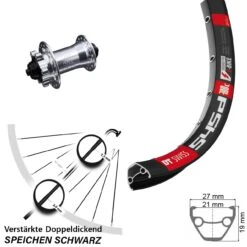 Dt-swiss 28-29 Zoll Vorderrad DT Swiss 545 Mit KX-E Nabe Silbern 5x100 Mm 6-loch