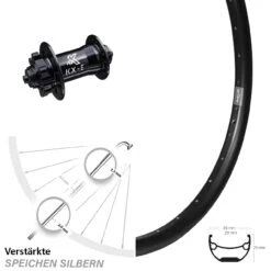 26 Zoll Vorderrad KX-E Nabe 5x100 Mm 6-loch Ryde Andra 29-559 ETRTO