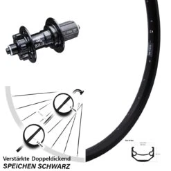 Ryde Andra 40 Disc Hinterrad 26 Zoll Mit Verstärkter KX-E Nabe 5x135 Mm 6-loch