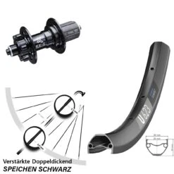 Dt-swiss DT Swiss U 623 Hinterrad 29 Zoll KX-E Nabe 5x135 Mm 6-loch Shimano 11-fach