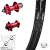 Laufradsatz 29 Zoll Ryde Edge M22 KX-M 100x135 Mm Rot-eloxiert 11-fach Leicht
