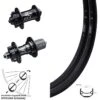 28-29 Zoll Laufradsatz Ryde Andra 40 KX-E Naben Verstärkt 100x135mm Shimano 11-fach