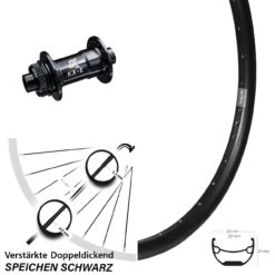 Verstärktes 27,5 Zoll Vorderrad Ryde Andra 29 Nabe KX-E Steckachse 15x100 Mm