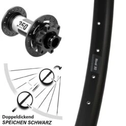 Ryde Rival 30 Disc MTB Vorderrad 29 Zoll Mit DT Swiss 350 Boost 15x110 Mm Nabe