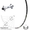 28 Zoll Vorderrad DRC ST-16 Nabe Silbern 5/100 Schnellspanner
