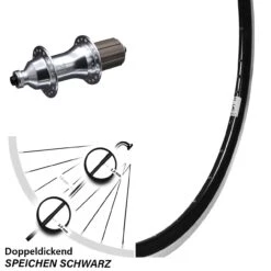 28 Zoll Hinterrad Novatec F 162 SB Inklusive Ryde Dutch 19