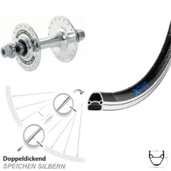 28 Zoll Exal XP 19 Vorderrad Sturmey Archer HBT30