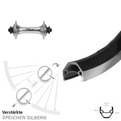 Shimano Deore DX Ryde ZAC 2000 Vorderrad 28 Zoll