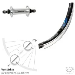 26 Zoll Vorderrad Exal SP 19 Mit Shimano Tourney TX HB-TX500