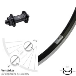 26 Zoll Vorderrad KX-G Für Schnellspanner Ryde Andra 35 Centerlock