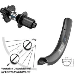 Dt-swiss 29 Zoll Hinterrad U 623 DT Swiss 350 Hybrid 12x142 Mm Für 6-Loch