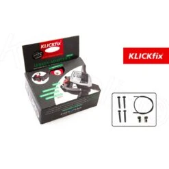 Klickfix Abschließbarer Lenkeradapter Kompatibel Mit E-Bike Displays Schwarz -Fahrradteile Geschaft Adapter20 E abschl