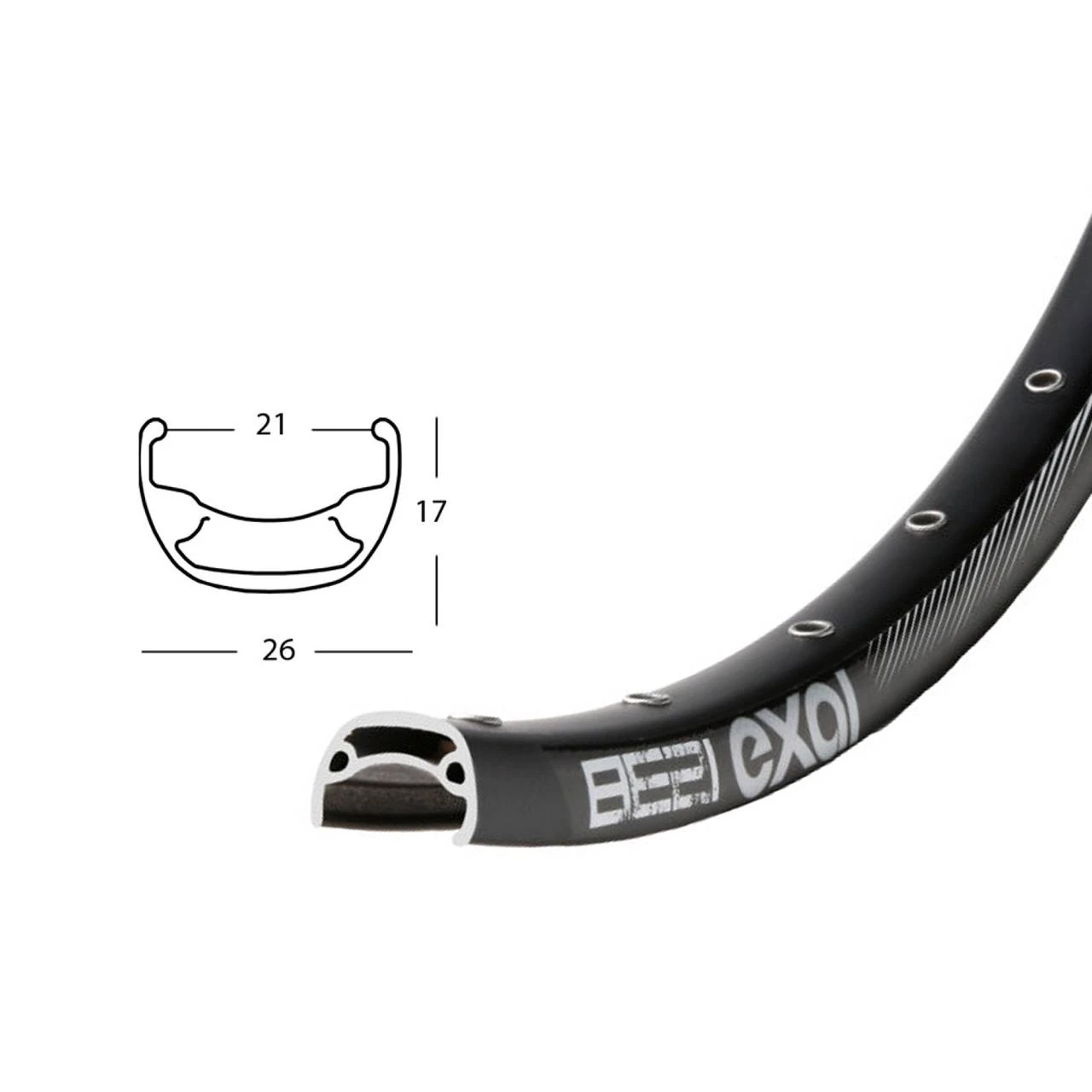 Felge 28/29 Zoll Exal BE21 Disc 1 Felge 28/29 Zoll Exal BE21 Disc