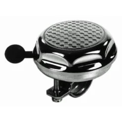 Reich Fahrradklingel Schachbrett Zink Silber