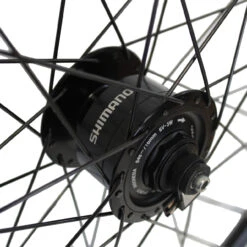 Vorderrad Fahrrad 26 Zoll Exal ZX 19 Schwarz Mit Shimano Nabendynamo DH3N72 -Fahrradteile Geschaft Shimano20Nabendynamo20DH3N722C20schwarz nabensicht