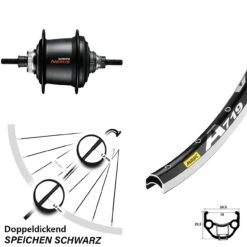 Hinterrad 28 Zoll Mavic A719 Mit Shimano Nexus 7-Gang Nabenschaltung Centerlock