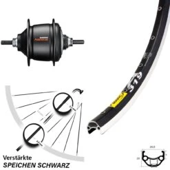 Hinterrad 28 Zoll Mavic Shimano Nexus 8-Gang Freilauf Schwarz