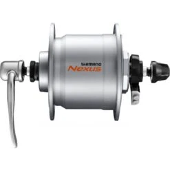 Nabendynamo Shimano Nexus DH-C3000-3N-QR Silbern Hohlachse