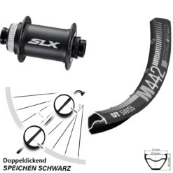 Dt-swiss Vorderrad 27,5 Zoll DT Swiss M 442 Shimano SLX Disc Für Steckachse